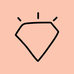 Diamond precious jewelry graphic element vector