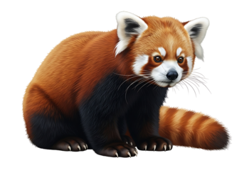 Detailed illustration of a red panda.