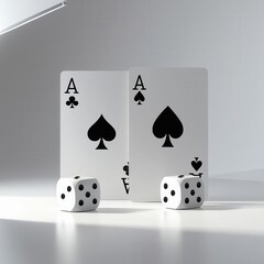 A Pair of Aces and Dice in a Minimalist Setting