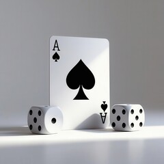 Ace of Spades and Dice