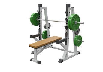 Isolated Barbell Weight Rack for Strength Training