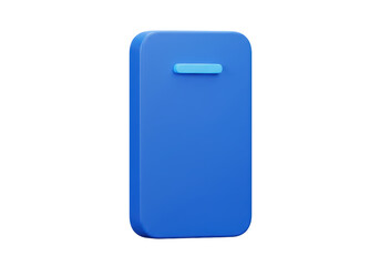 Isolated Blue Smartphone Icon Mobile Communication Device