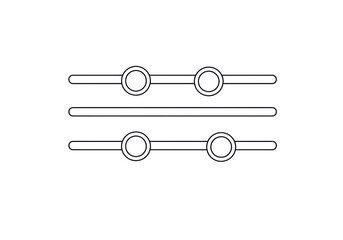 Obraz premium Isolated Simple Volume Control Equalizer