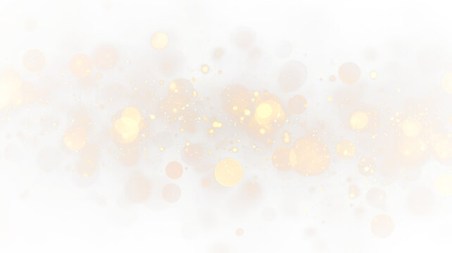 Golden Bokeh Light Background with Sparkles PNG. Stock royalty free	
