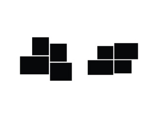 4 photo collage, photo collage template, picture grid, collage frame layout, photo grid, printable collage, Instagram collage