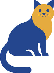 Minimalist Bauhaus Cat Logo Design for Premium Brand Identity, Corporate Visual System and Commercial Packaging