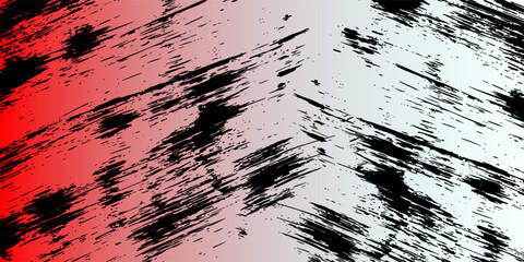 Title sublimation jersey shirt design vector template background grunge brush halftone red black splash splatter paint steel texture