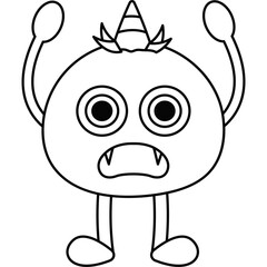 Monster Doodle Illustration
