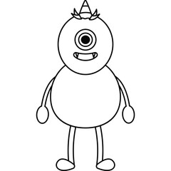 Monster Doodle Illustration