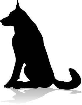 recommend clip art: Dog Silhouette Pet Animal