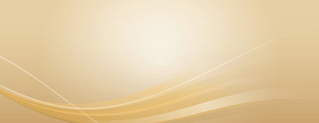 Fototapeta premium A smooth, gradient background in beige with flowing wave patterns. The beige background adds a soft, elegant texture. Minimal abstract wavy gradient vector background