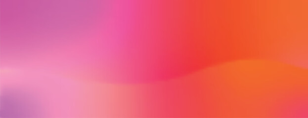 Vibrant gradient background with pink and orange hues. The background features a smooth, flowing texture with pink and orange tones. Minimal abstract flow line vector gradient background