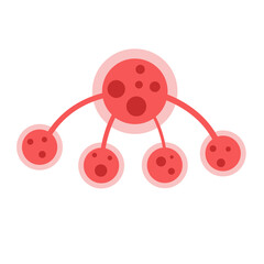 cancer tumor cell developing concept