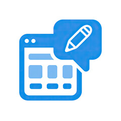 Fototapeta premium Webpage with editing icon