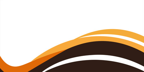 Modern abstract background with yellow and brown curved shapes.Eps 10
