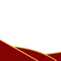 Geometric Footer With Gold Decoration