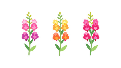 snapdragon-flower-icon-set--