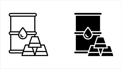 Commoditie icon set, vector illustration on white background. 