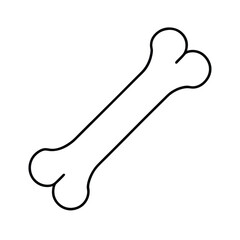 Fototapeta premium dog bone on white background