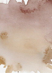 Brown watercolor texture shows smooth paper. Background for product photography, branding, and minimal design.