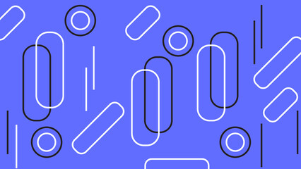 Bold Blue Abstract Design with Capsules Background