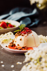 elderflower pannacotta