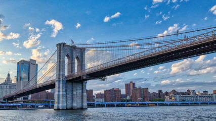 Brooklyn Bridge on a clear day