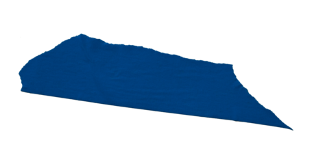 Single blue tape isolated on transparent background