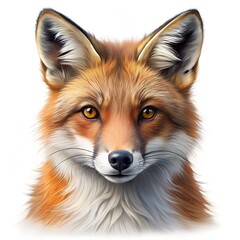 Fototapeta premium red fox isolated on white