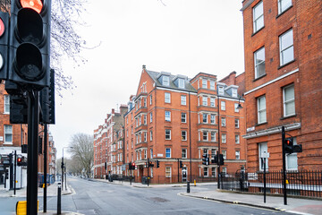 Street view of London, UK