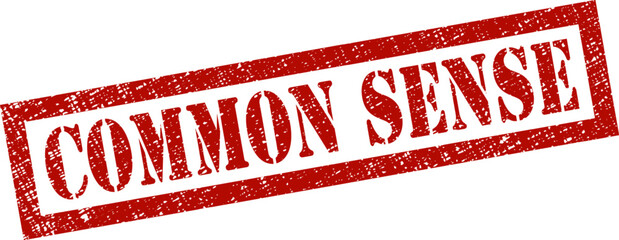 Grunge stamp common sense