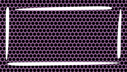Retro Dotted Frame with Pop Elements Background