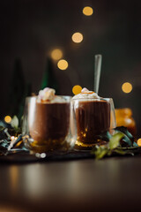 Hot chocolate with cream