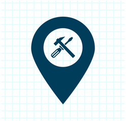 Vector illustration on a checkered background.