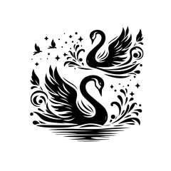 black and white tattoo