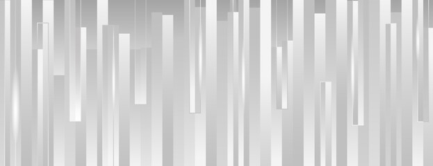 The background is a modern, vertical striped design in gray. The gray background is a sleek, metallic texture with a layered effect. Surreal geometric bar pattern background. Gray background vector.