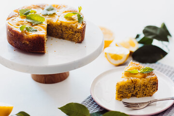 Lemon poppyseed cake