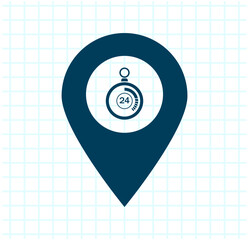 Vector illustration on a checkered background.