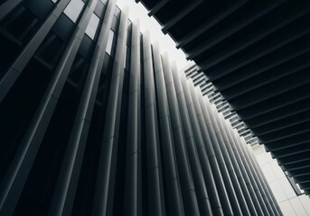 Lines and shadows of a modern building