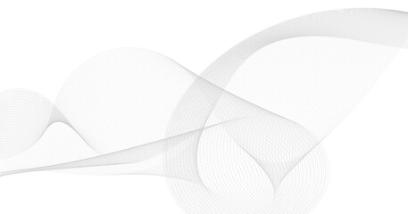 Abstract dynamic waves line background. Abstract black wave element for design.