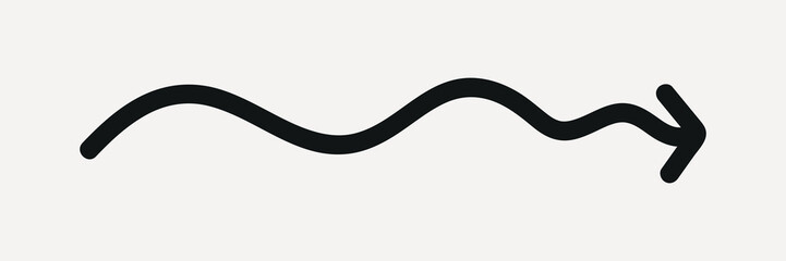 Minimalist hand-drawn icon, element vector