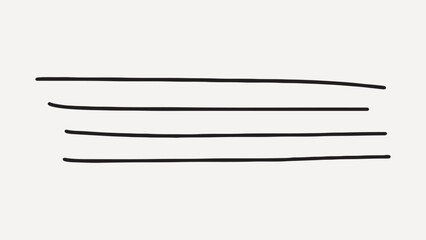 Minimalist hand-drawn, element vector