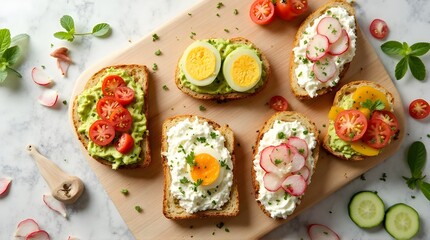 bruschetta with tomato and mozzarella