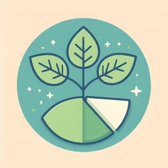 Obraz premium Pastel Business Stats