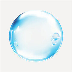 Colorful, iridescent soap bubble art vector