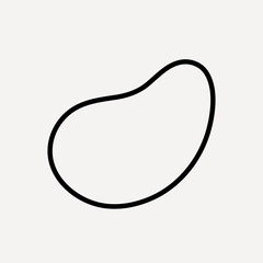 Obraz premium Abstract organic shape design vector