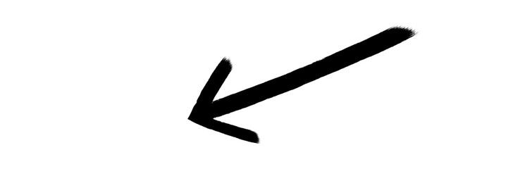 check mark icon, hand-drawn, as if painted with a brush