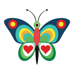 Butterfly on a white background