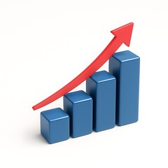 Upward Trend Graph Showing Growth Success Progress,
