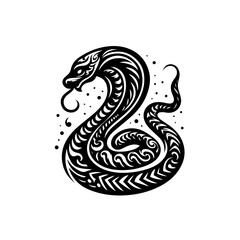 black and white snake